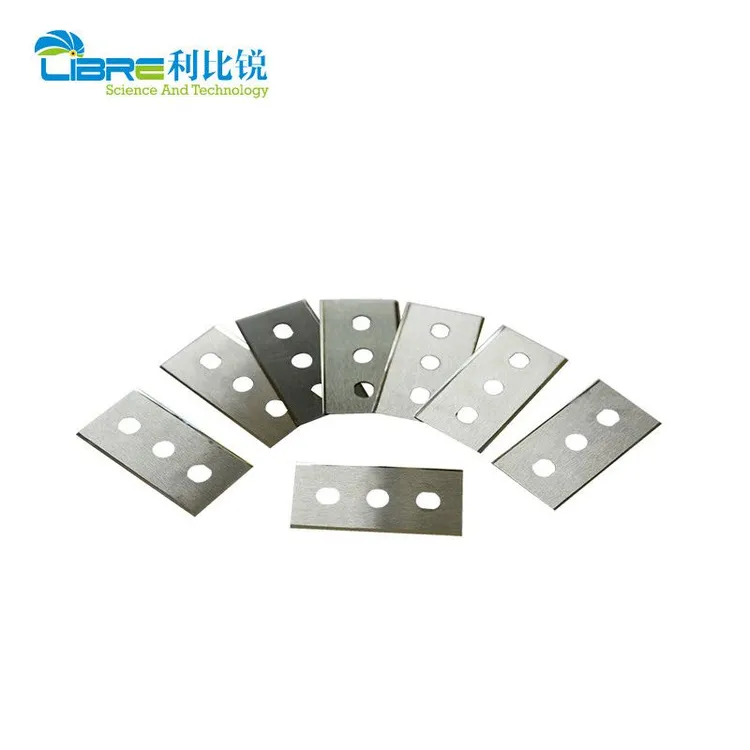 Üç Delikli 43 × 22 × 0.4mm Film Dilme Bıçakları