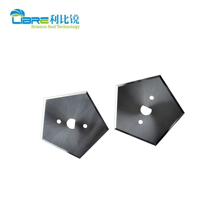 [13233210] HRA89 Dureté couteau pentagonal au carbure de tungstène à double face à 5 bords
de coupe pour lames de tranche industrielles 40,9 mm